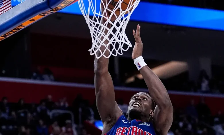 Jalen Duren, Detroit Pistons big, out of NBA All-Star dunk contest