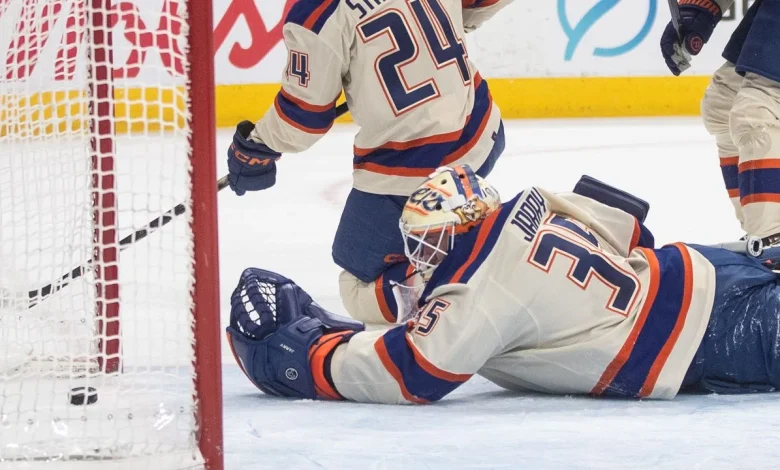 Jarry's rough stretch leaves Oilers with goaltending questions once again