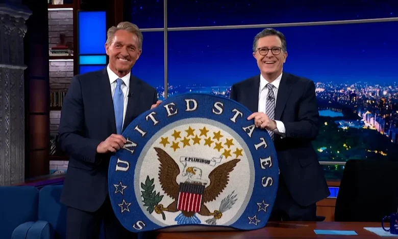 Jeff Flake was on Colbert. All he wanted was his rug back | Opinion