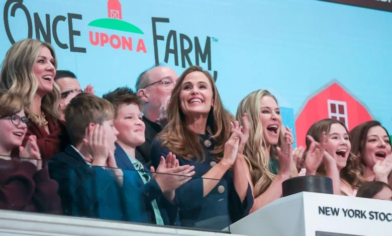 Jennifer Garner’s Once Upon a Farm Rises 17% After $198 Million IPO