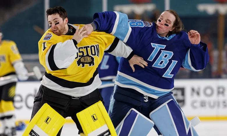 Jeremy Swayman And Andrei Vasilevskiy Create Instant Memory With Goalie Fight