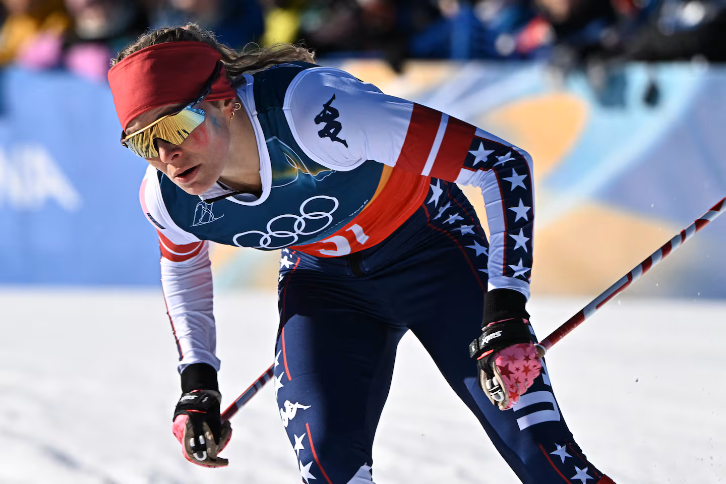 Jessie Diggins, the most-decorated cross-country skier in American history, is enjoying the ride in her final Olympics