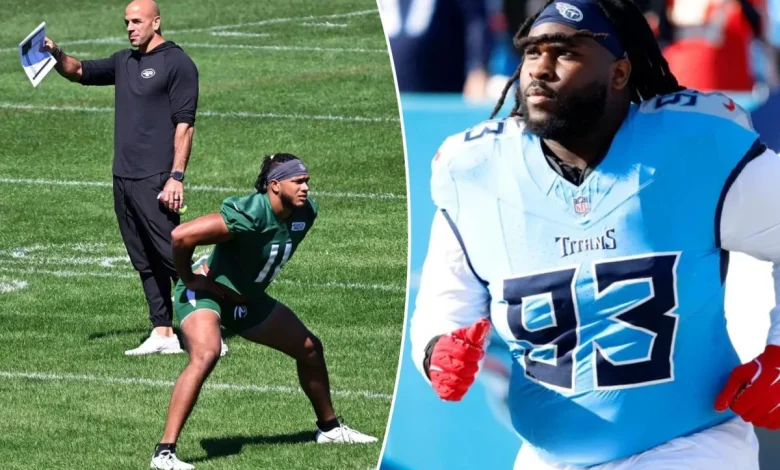 Jets trading Jermaine Johnson to Robert Saleh's Titans for T'Vondre Sweat