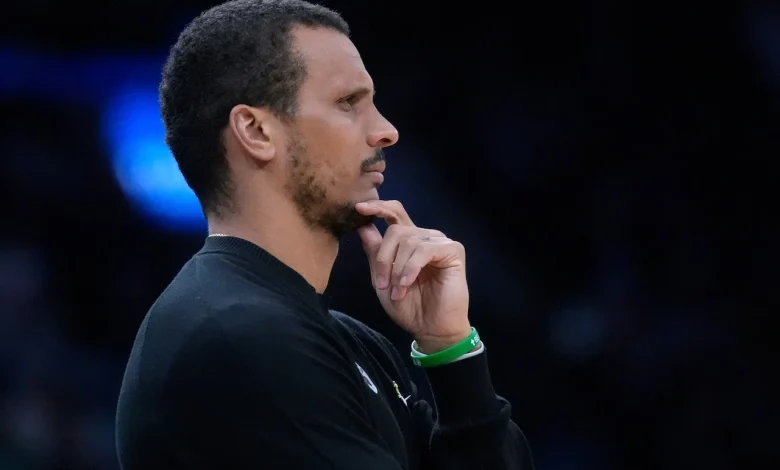 Joe Mazzulla gives candid response to Pat Riley trash talk after Celtics rout Lakers