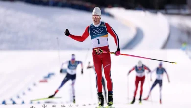 Johannes Klaebo wins skiathlon gold amid quest to become most decorated men’s cross-country skiing Olympian