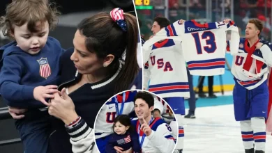 Johnny Gaudreau's widow and sister react to Team USA's Olympics tribute