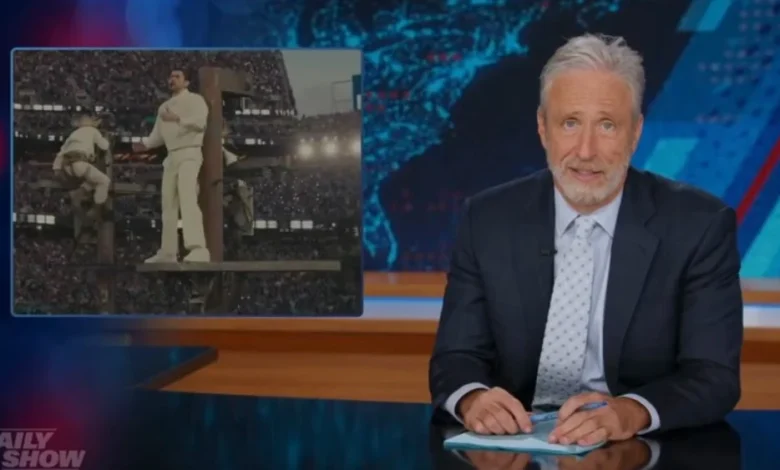 Jon Stewart Slams Conservative Outrage Over Bad Bunny Halftime Show