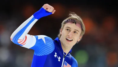 Jordan Stolz captures second Olympic gold with 500m Olympic record