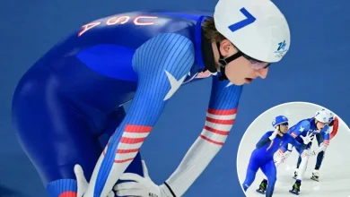 Jordan Stolz fails to medal in crushing end to speedskater's Olympics