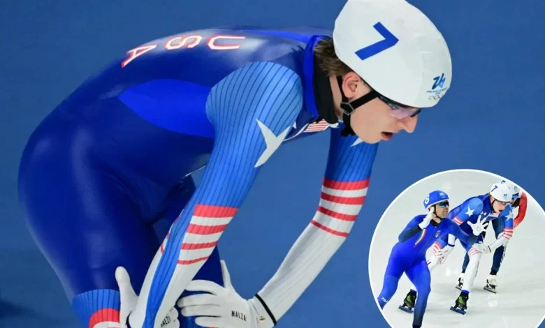 Jordan Stolz fails to medal in crushing end to speedskater's Olympics