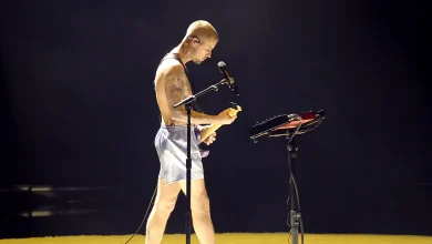 Justin Bieber Performs in Undies At Grammy Awards