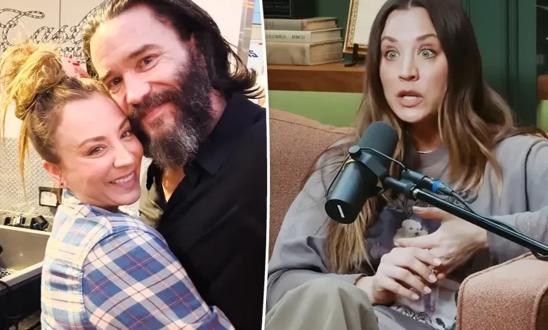 Kaley Cuoco admits sleeping separately from fiancé Tom Pelphrey has been a relationship 'game changer'