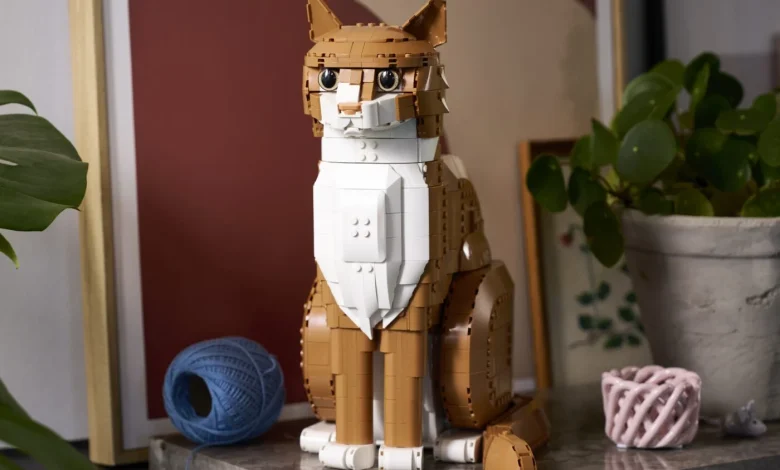LEGO 21376 Orange Cat is a recoloured version of the Tuxedo Cat coming March 2026!