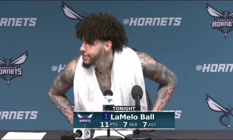 LaMelo Ball abruptly leaves reporters amid car crash questions