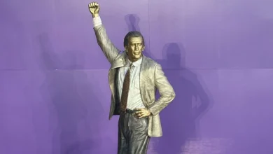 Lakers unveil statue of Pat Riley, the coaching mastermind of their 1980s Showtime era