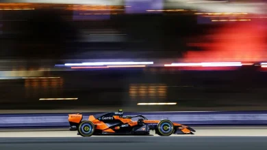 Lando Norris edges Max Verstappen on day one