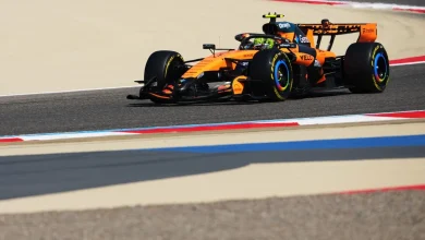Lando Norris leads Max Verstappen as Ferrari debuts trick rear wing