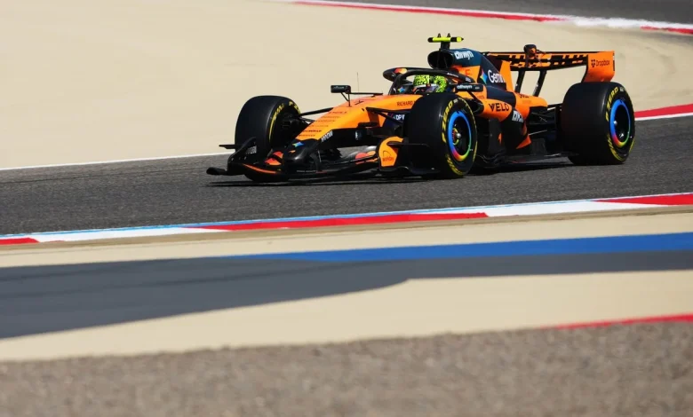Lando Norris leads Max Verstappen as Ferrari debuts trick rear wing