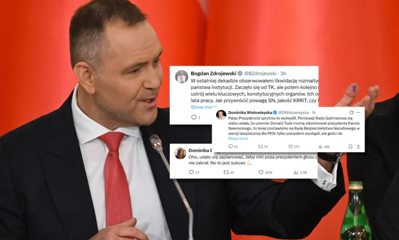 Lawina komentarzy po zachowaniu Nawrockiego. "Sprytnie to wymyślił"