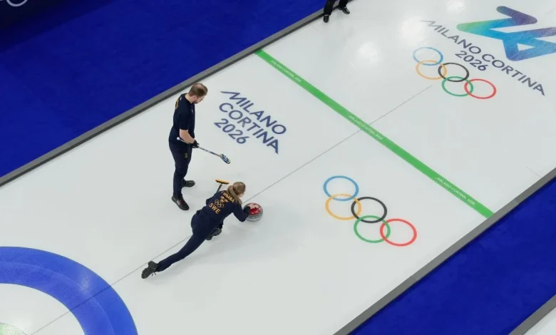 Lights go out at mixed doubles curling in first Olympic event