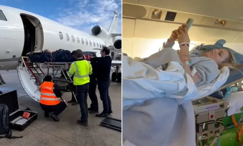 Lindsey Vonn Says Her Injury Was 'Way More Than a Broken Leg' as She Documents Her Private Flight Home in a Hospital Bed