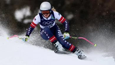 Lindsey Vonn hits the 2026 Winter Olympics slopes for the first time on her torn ACL
