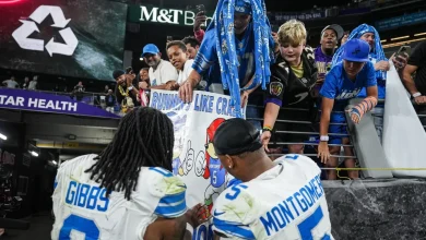 Lions RB Jahmyr Gibbs reacts to David Montgomery trade rumors