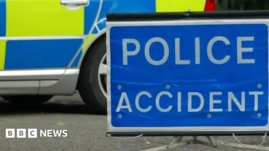 M11 closed southbound at Harlow after vehicle overturns