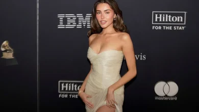Madison Beer Becomes Halle Berry in a Completely Sheer Gucci Robe