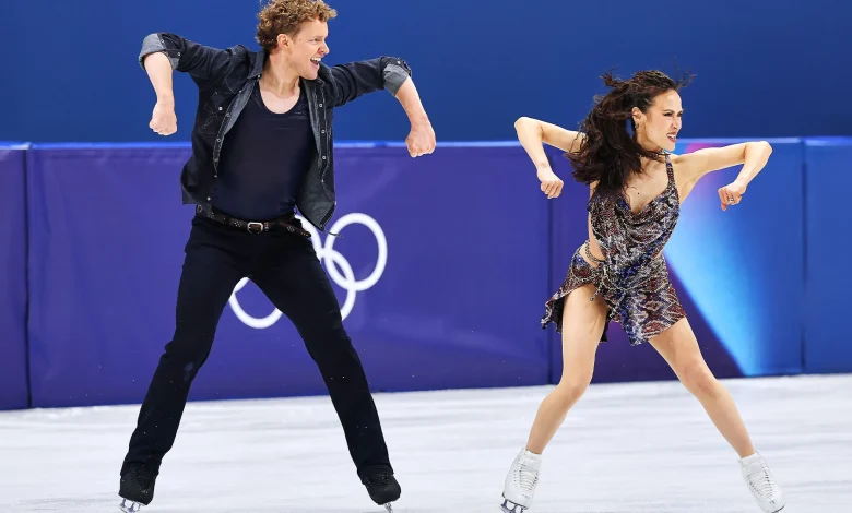 Madison Chock and Evan Bates energize the Milan crowd to finish the rhythm dance less than four tenths behind French rivals