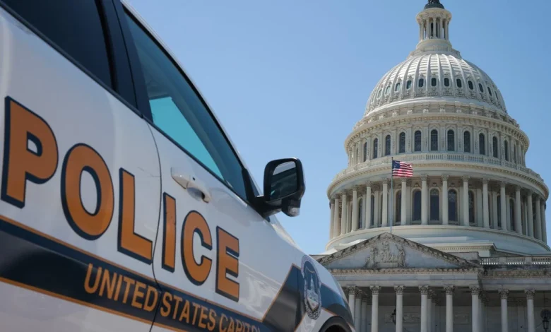 Man arrested running toward Capitol with shotgun and wearing tactical vest, police say