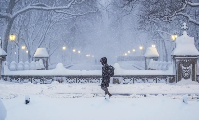 Massive snowstorm slams Northeast, triggering travel bans and forcing thousands of flight cancellations