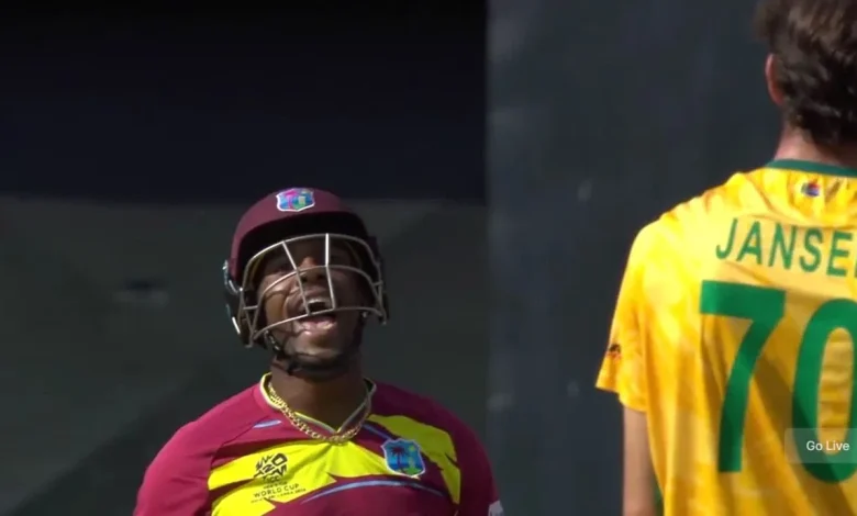 Matthew Forde hammers Marco Jansen for a six, then engages in heated fight during T20 World Cup clash