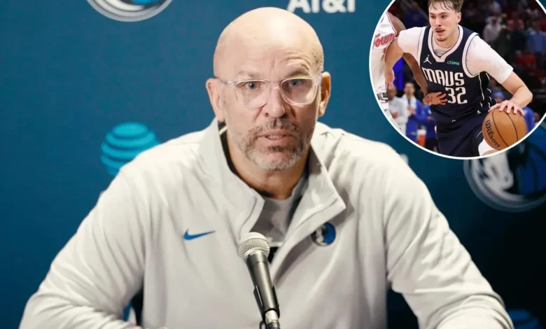 Mavericks’ Jason Kidd storms off after tirade over Cooper Flagg question