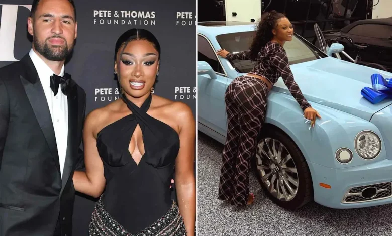Megan Thee Stallion Receives a Blue Birthday Bentley from Boyfriend Klay Thompson