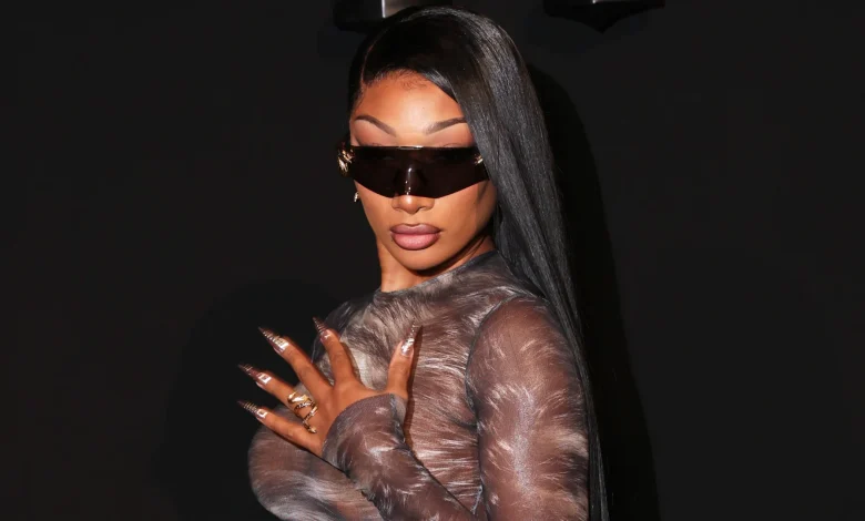 Megan Thee Stallion's Debut Milan Fashion Week Naked Dress Reveals Her Thong