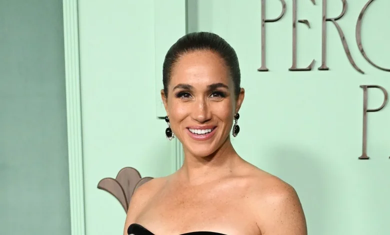 Meghan Markle Embraces Old Hollywood Glamour To Go Solo at the Fifteen Percent Pledge Gala