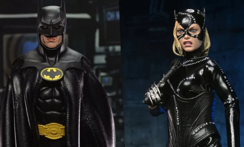 Michael Keaton's Batman, Michelle Pfeiffer's Catwoman and Danny DeVito's Penguin action figures unveiled by NECA