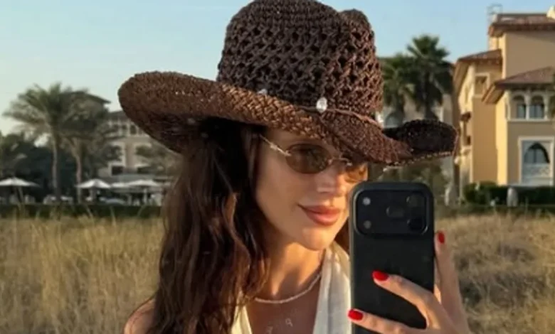 Michelle Keegan is the ultimate yummy mummy in plunging halterneck crop top