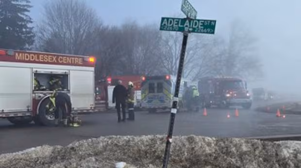 Middlesex County intersection closed after multi-vehicle crash in densely foggy conditions