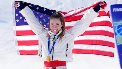 Mikaela Shiffrin snaps her Olympic drought, wins gold in women's slalom