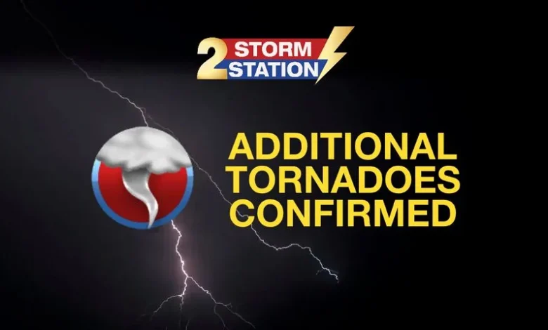 NEW: National Weather Service confirms additional tornadoes from weekend storms