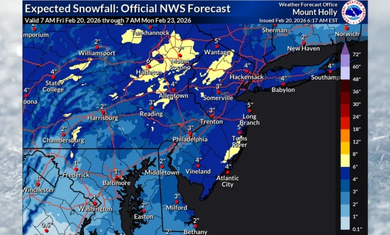 N.J. weather: Snow chances increase for tricky weekend storm with up to 6 inches in initial forecast