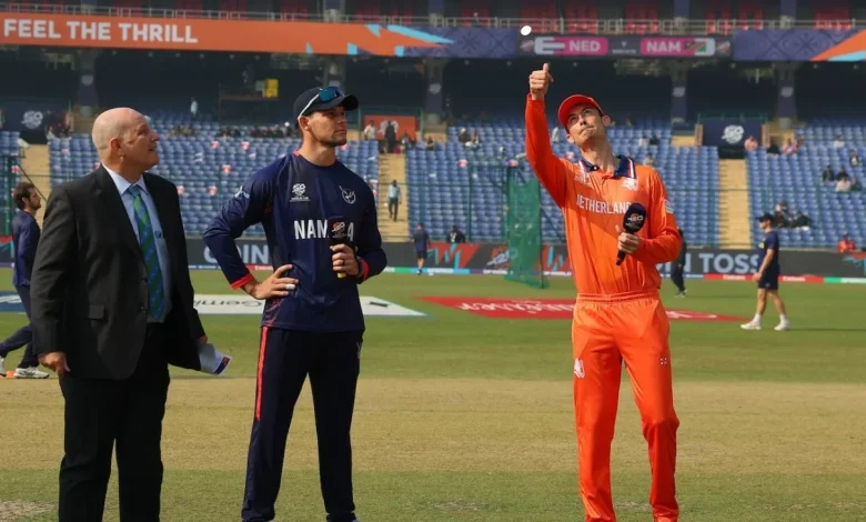 Netherlands bring in Klaassen and van der Gugten and field; Myburgh debuts for Namibia