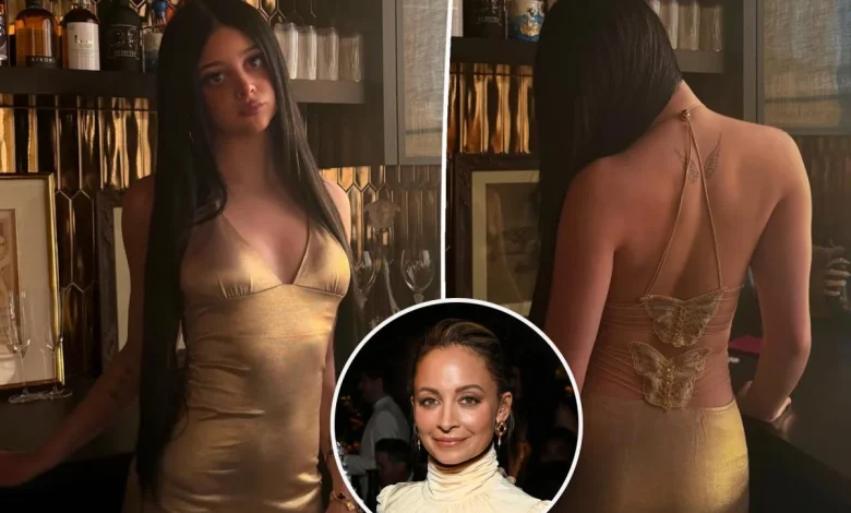 Nicole Richie’s daughter Kate Madden shows off matching angel wing tattoo with mom