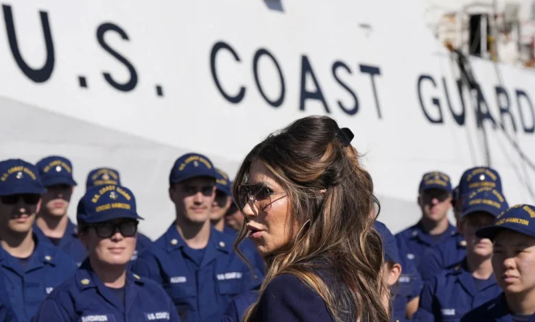 Noem's use of Coast Guard resources strains her relationship with the military branch, sources say