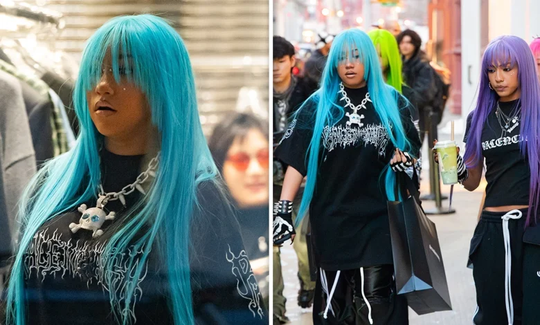 North West's Neon Takeover With Friends at Alexander Wang in NYC