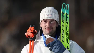 Norwegian biathlete who confessed to cheating on girlfriend wins second bronze medal at Winter Olympics