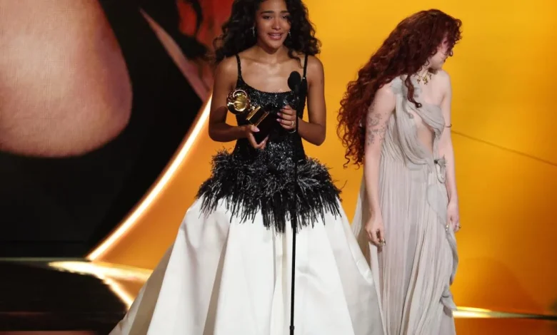 Olivia Dean wins Grammy for best new artist: 'I'm up here as a granddaughter of an immigrant'