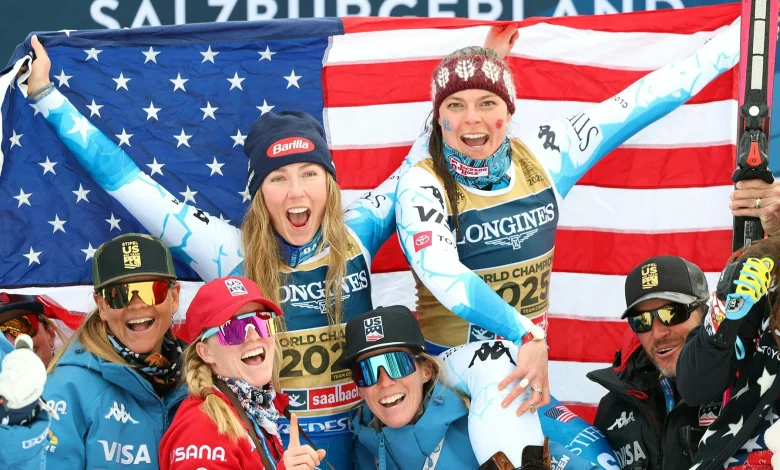 Olympic gold medalists Breezy Johnson and Mikaela Shiffrin highlight women's team combined